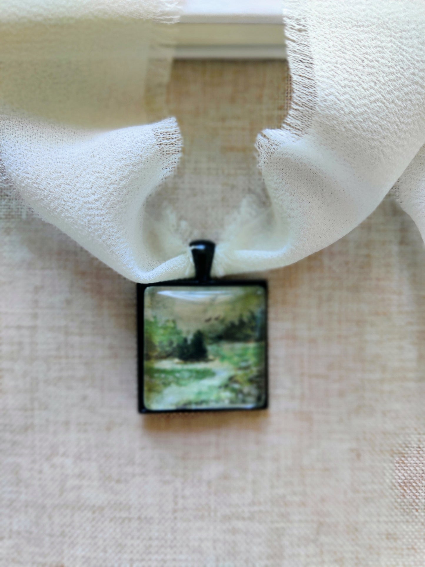 " a moment suspended in time" - fine art locket necklace