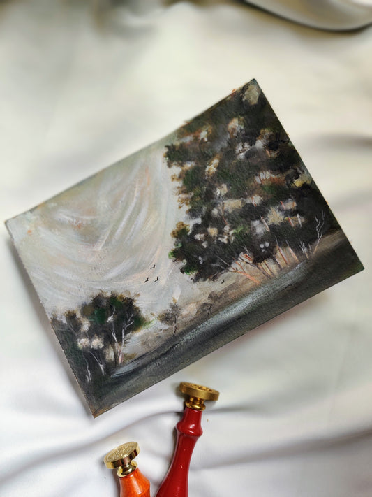 The Wisdom Of Ages ii, Original Oil Painting on linen | Unframed