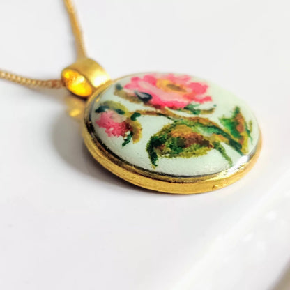 Peony biss, fine art necklace