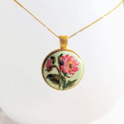 Peony biss, fine art necklace