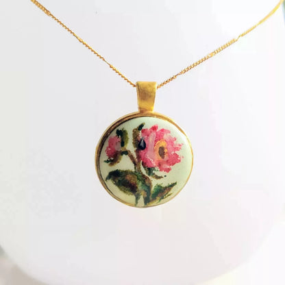 Peony biss, fine art necklace