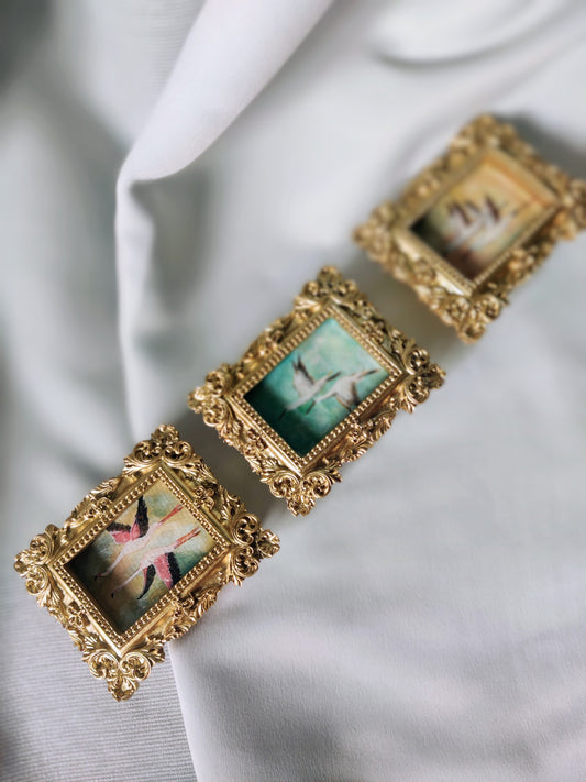 Celestial Storks | Set of 3 framed Originals