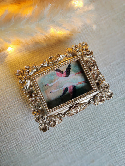 Flamingo at dawn | Framed Original
