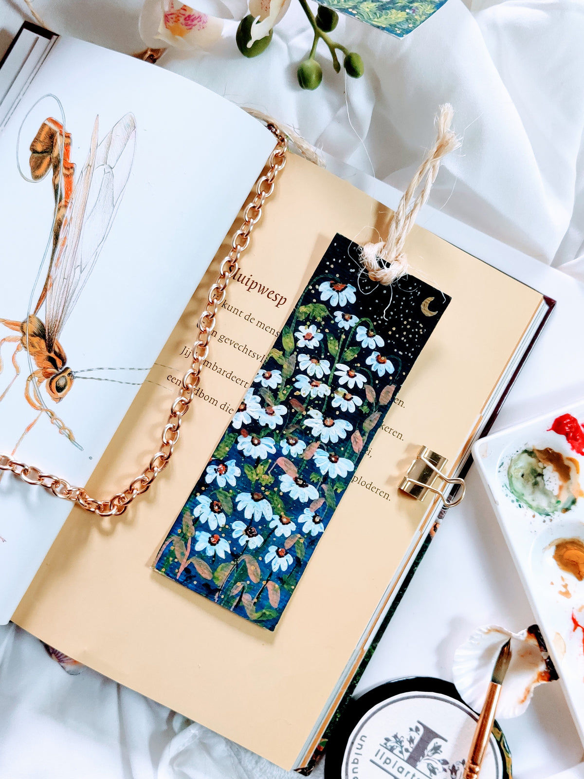 Bookmark Painting : Daisy Field