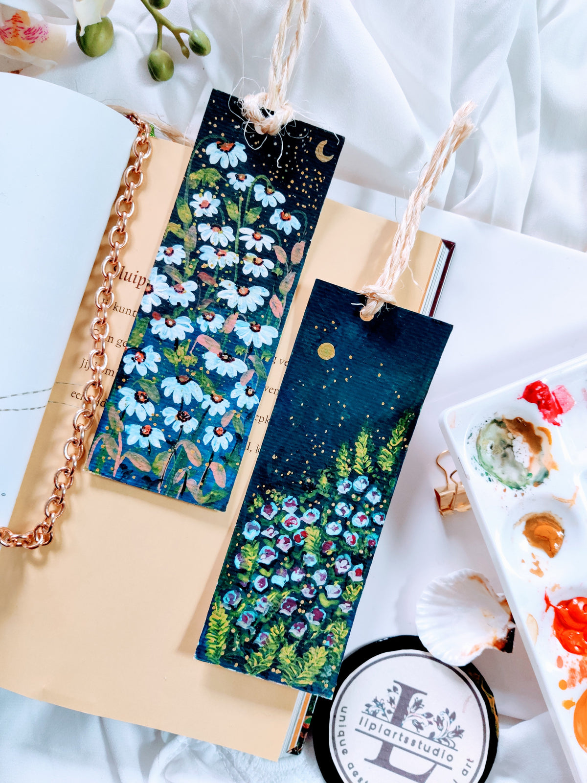 Bookmark Painting : Daisy Field