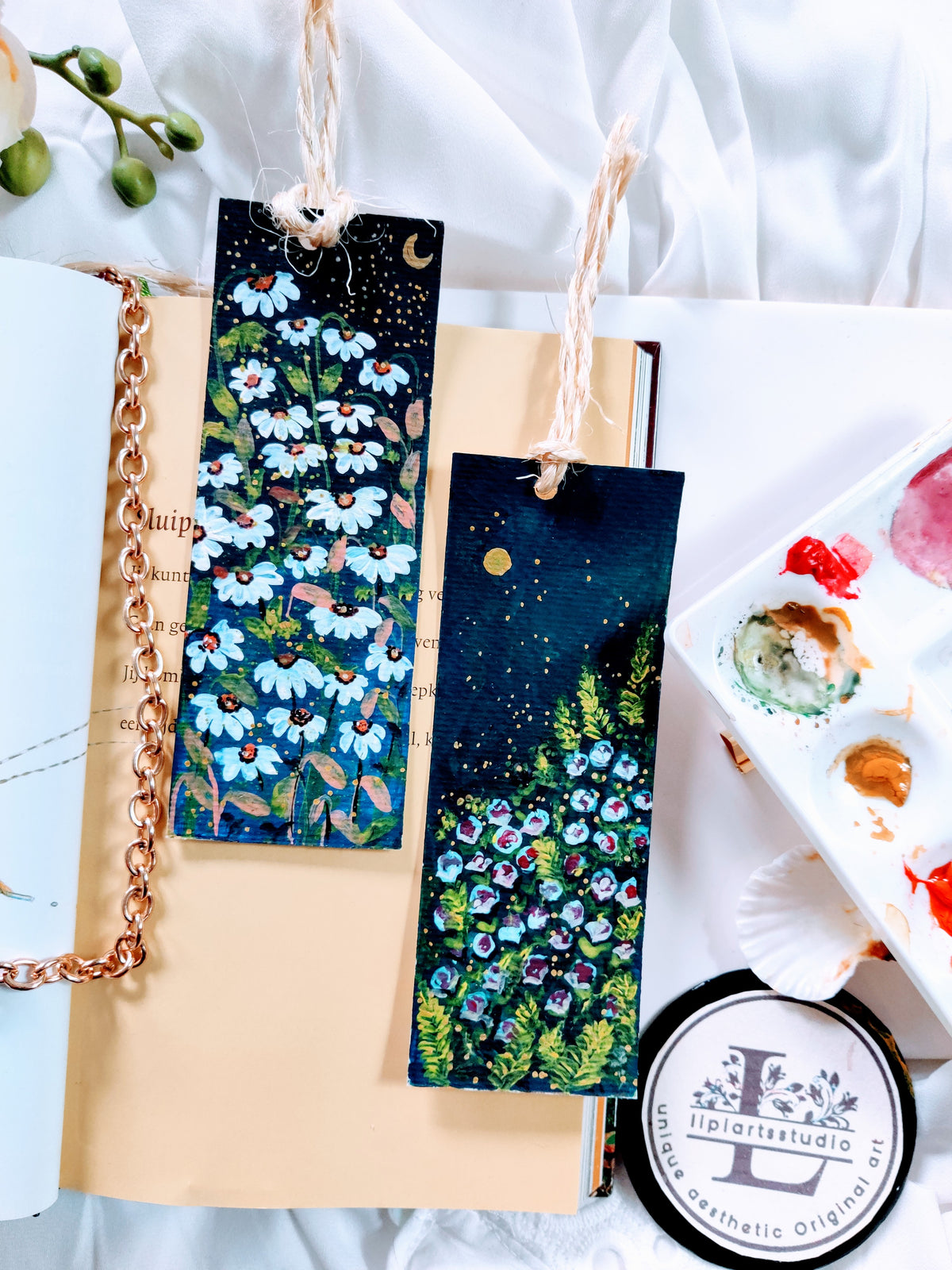 Bookmark Painting : Daisy Field