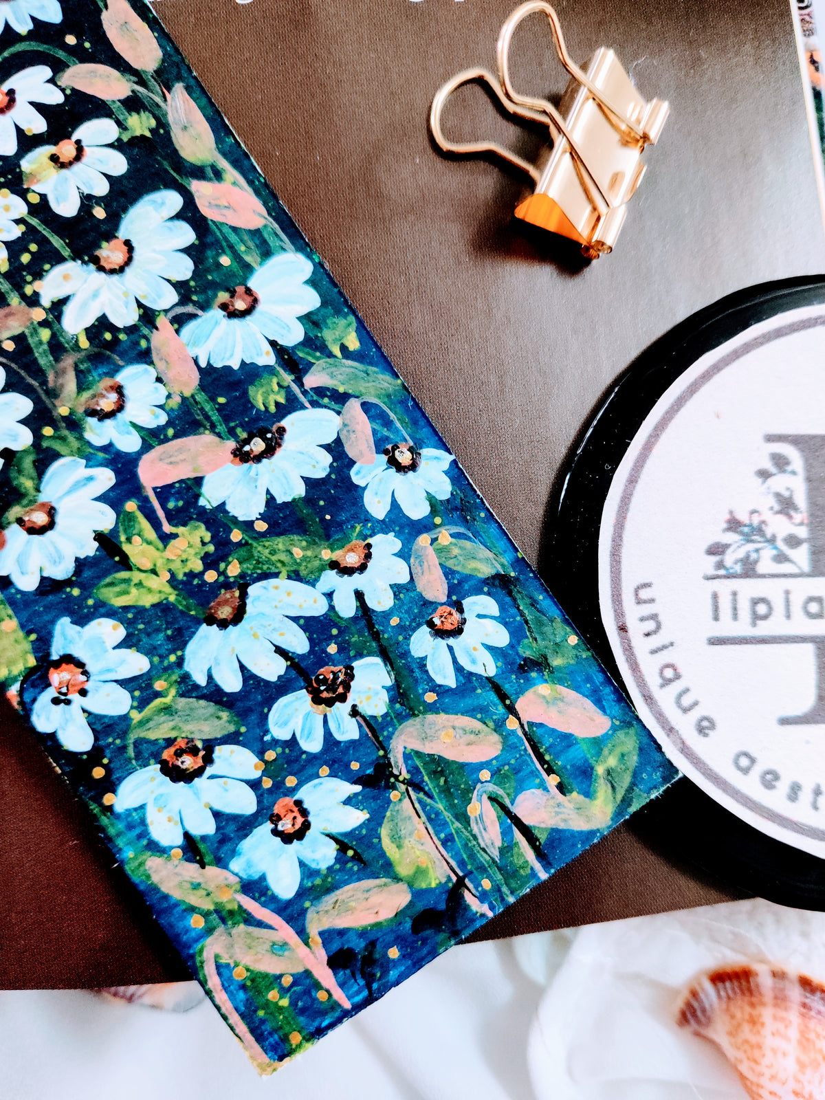 Bookmark Painting : Daisy Field