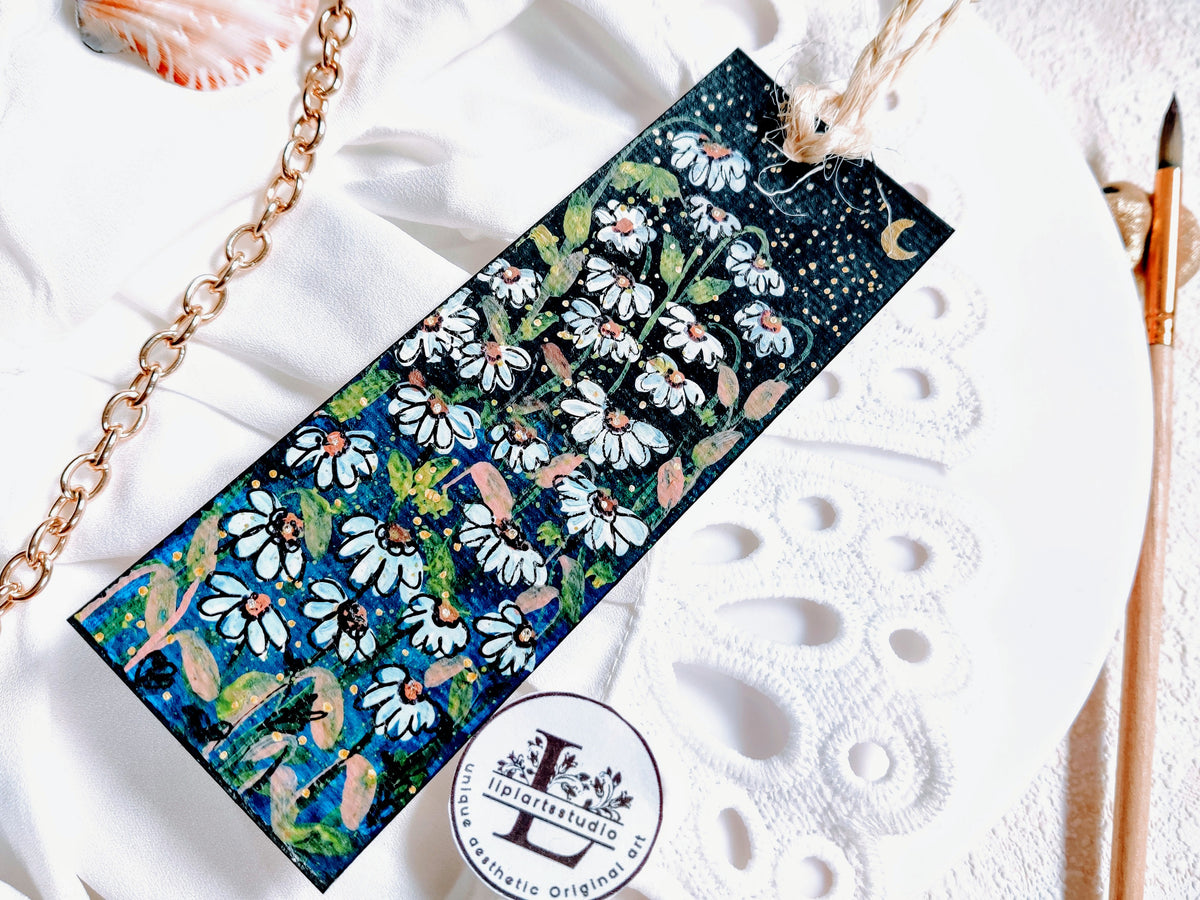 Bookmark Painting : Daisy Field