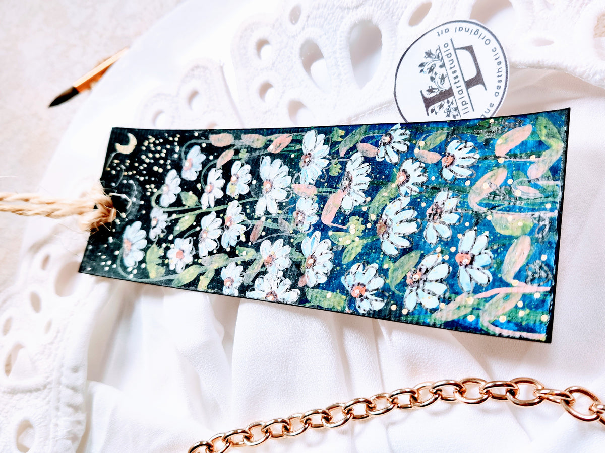 Bookmark Painting : Daisy Field