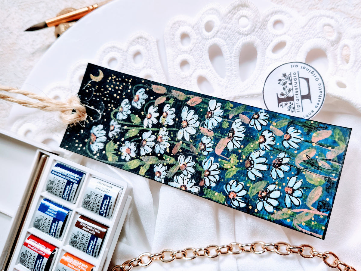 Bookmark Painting : Daisy Field