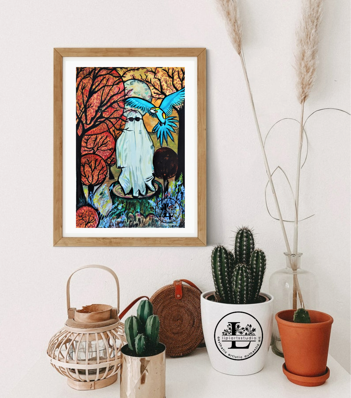 The Song of Freedom | Original Gouache Painting | Size A4 | 8"x10" inch