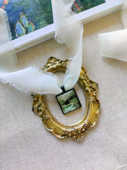 " a moment suspended in time" - fine art locket necklace