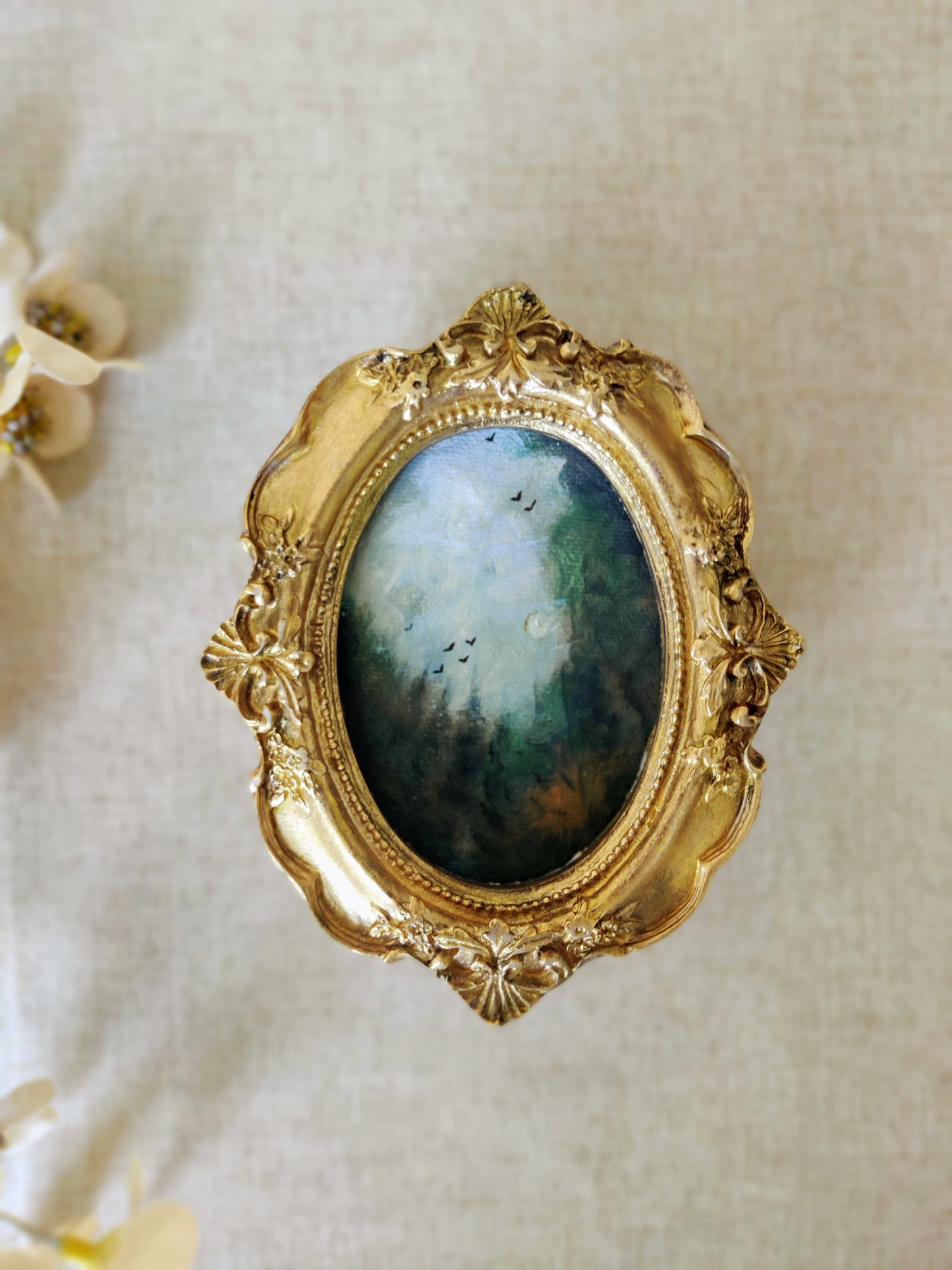 Songs of the sky and earth | set of 3 framed original paintings