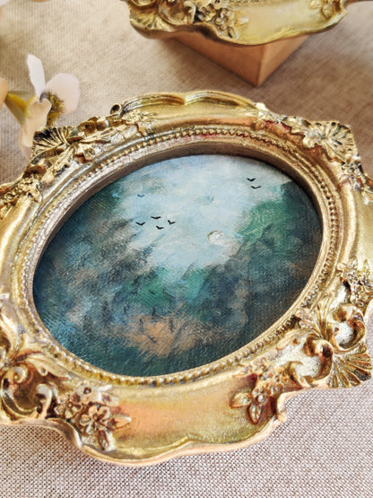 Songs of the sky and earth | set of 3 framed original paintings