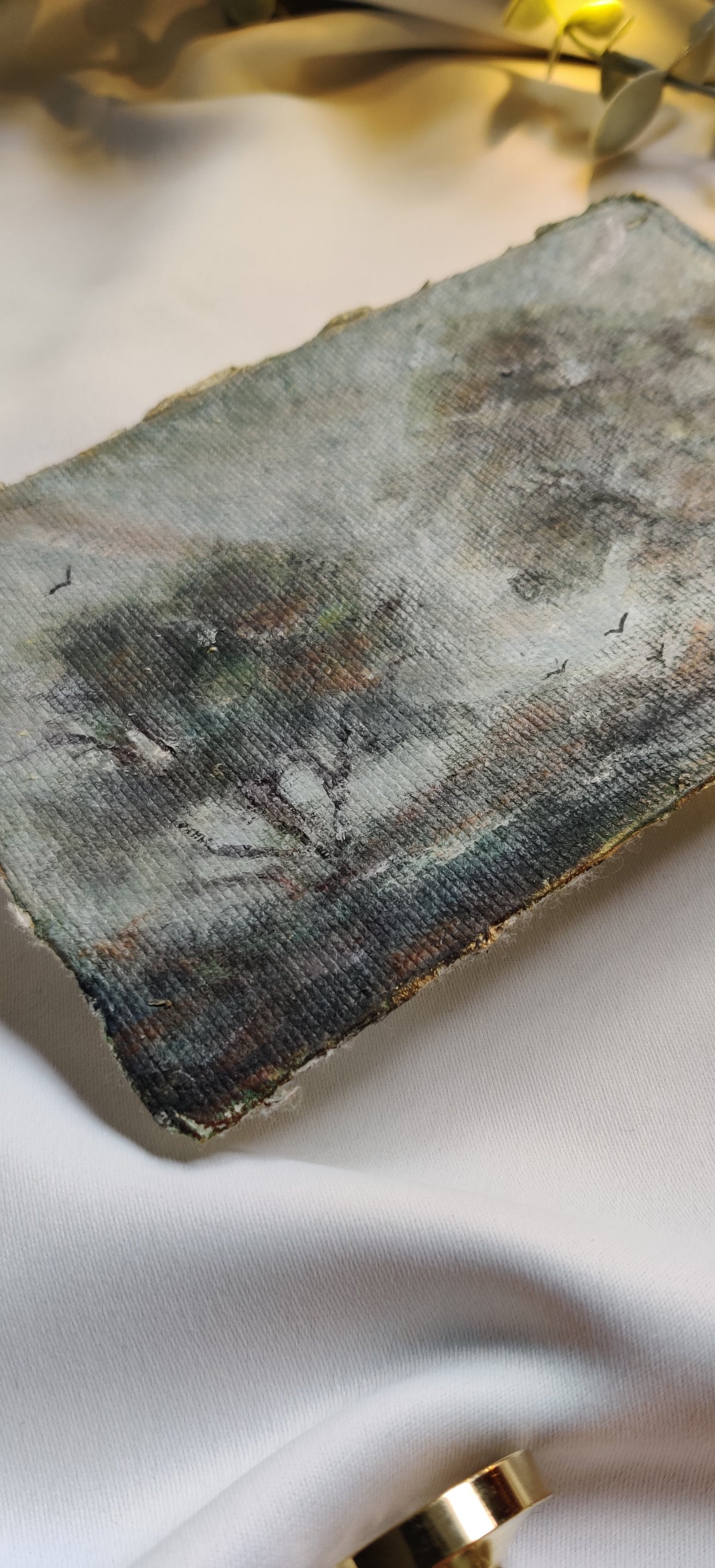 The Waiting | Original Oil painting on cotton rag | Unframed