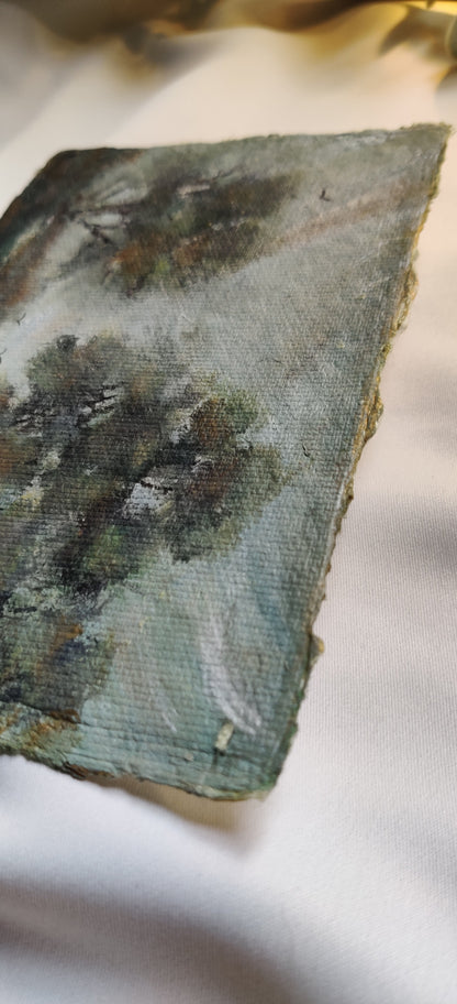 The Waiting | Original Oil painting on cotton rag | Unframed