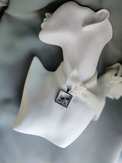 " a moment suspended in time" - fine art locket necklace