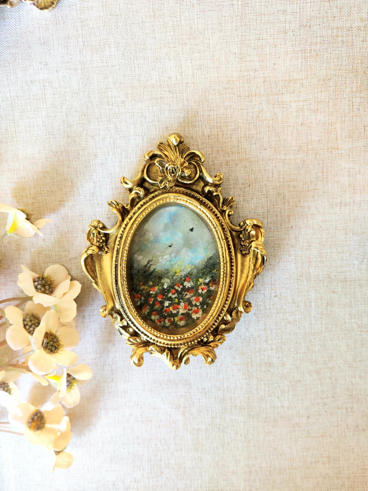 Awakening: Spring Reverie, Set of 3 | Framed original paintings