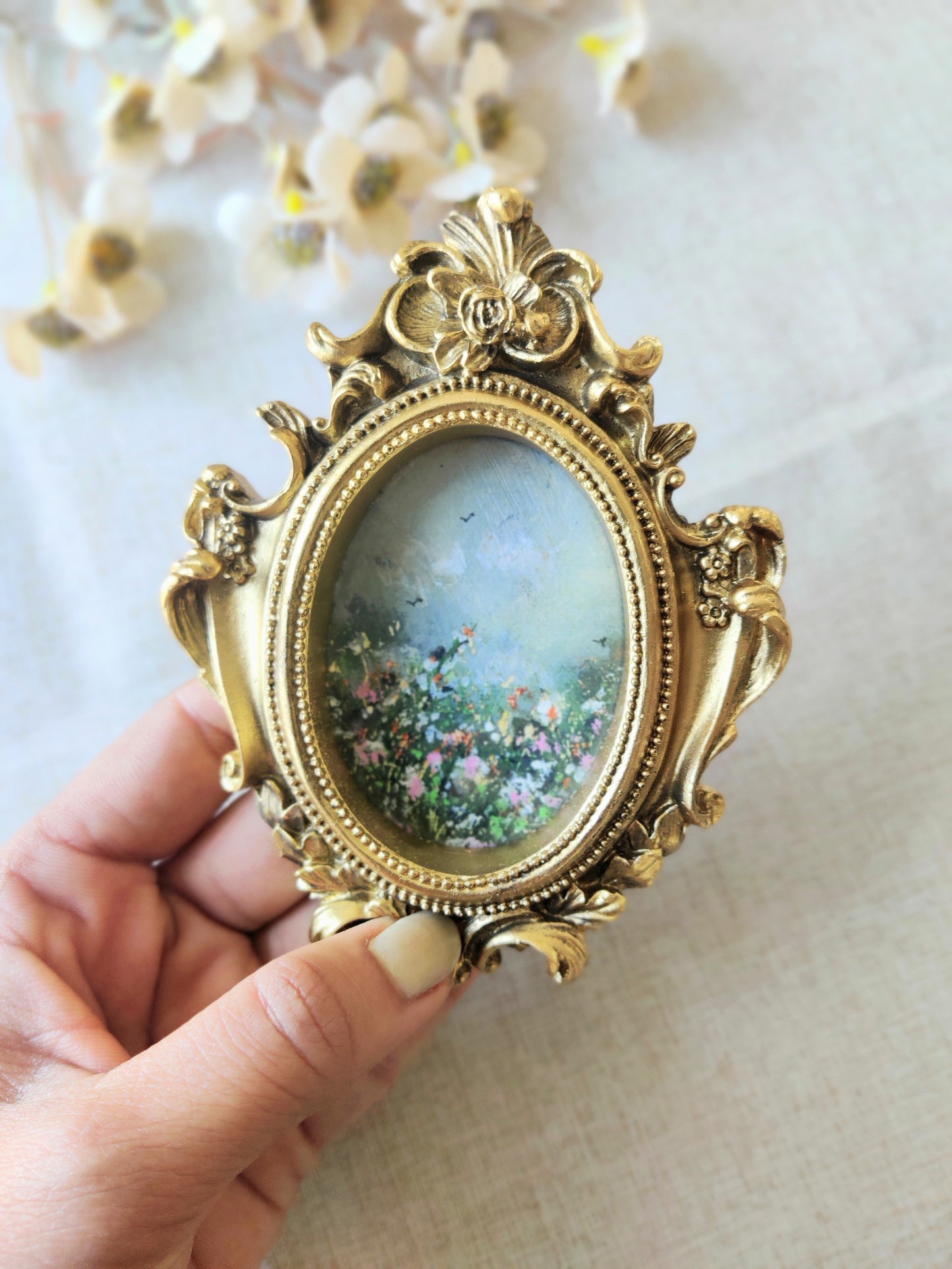 Awakening: Beneath The Blue | Framed original painting