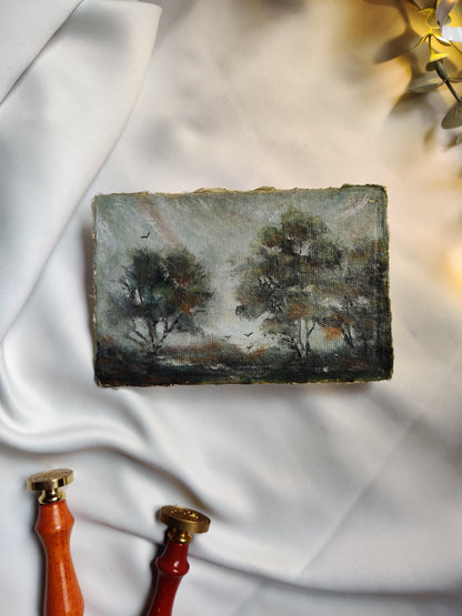 The Waiting | Original Oil painting on cotton rag | Unframed