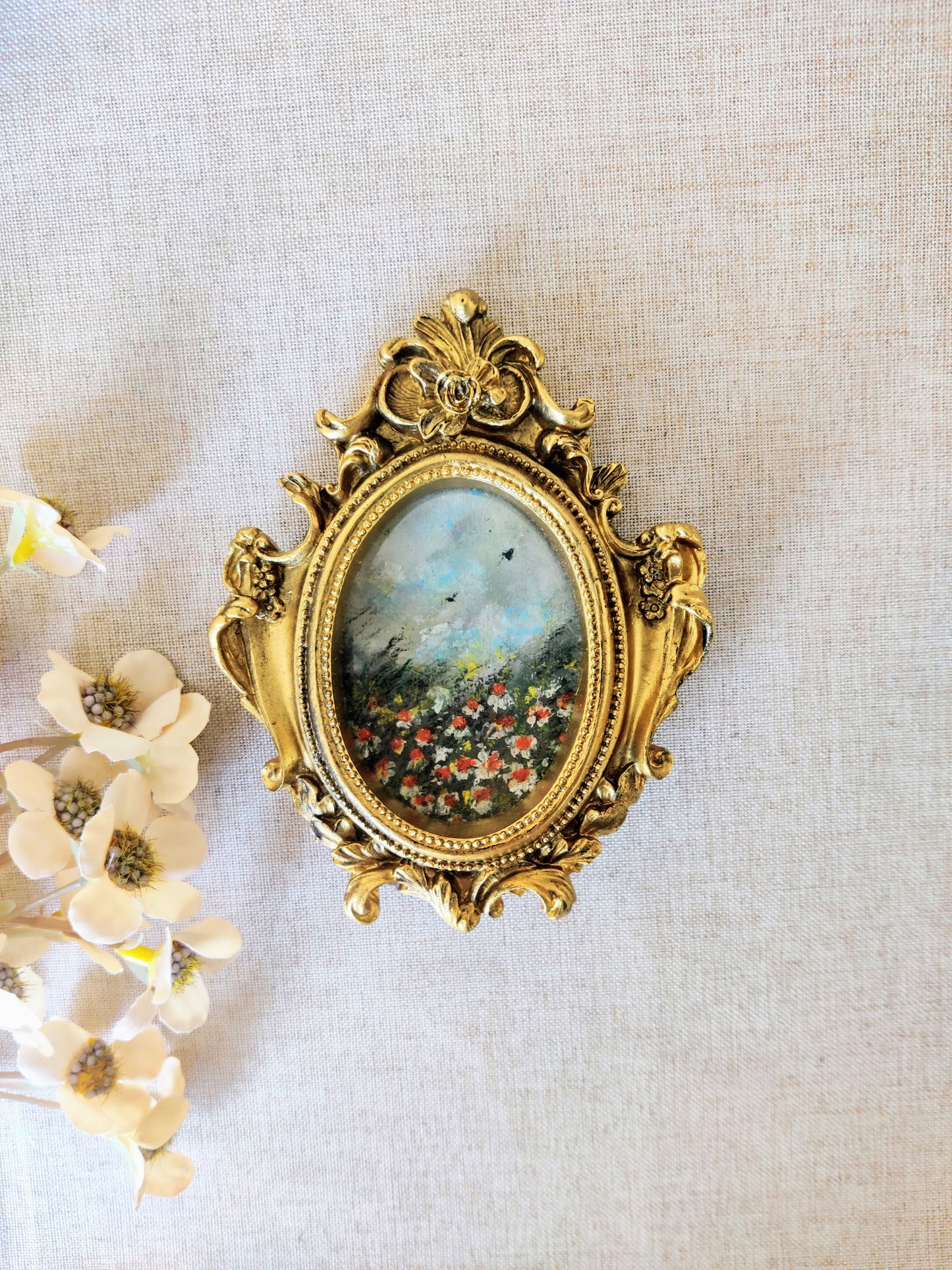 Awakening: Spring Reverie, Set of 3 | Framed original paintings