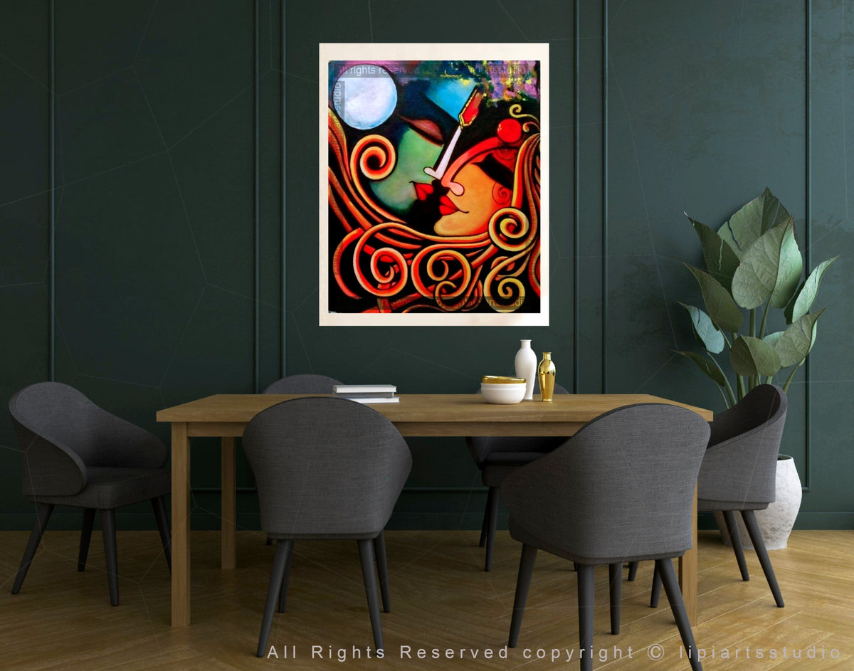 Art Print- Moonlight Romance