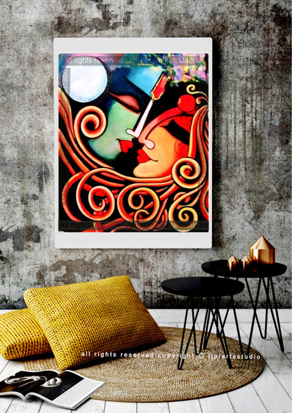 Art Print- Moonlight Romance