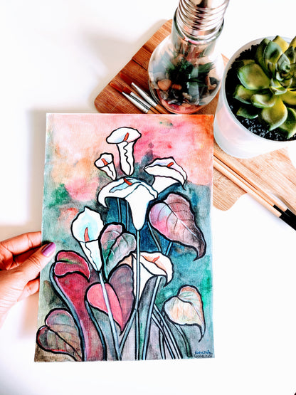 Calla Lily Flowers | 8x10inch Original