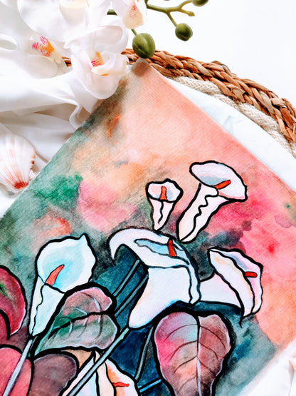 Calla Lily Flowers | 8x10inch Original