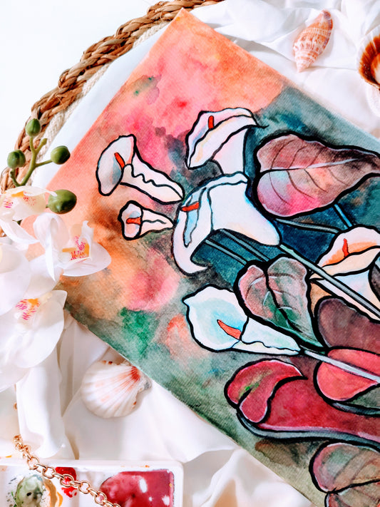 Calla Lily Flowers | 8x10inch Original